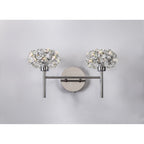 NLK05059 Paris 2 Light Wall Light Polished Chrome Crystal