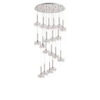 NLK05069 Paris 19 Light Round Pendant Polished Chrome Crystal