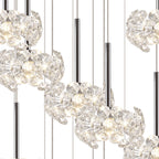 NLK05069 Paris 19 Light Round Pendant Polished Chrome Crystal