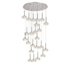 NLK05079 Paris 24 Light Round Pendant Polished Chrome Crystal