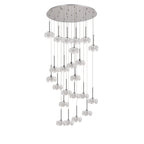 NLK05079 Paris 24 Light Round Pendant Polished Chrome Crystal