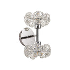 NLK05099 Paris 2 Light Wall Light Polished Chrome Crystal