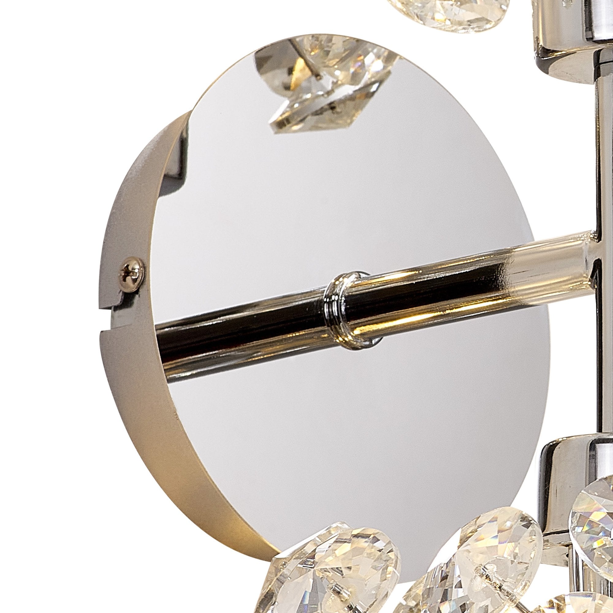 NLK05099 Paris 2 Light Wall Light Polished Chrome Crystal