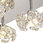 NLK05119 Paris 4 Light Flush Ceiling Light Polished Chrome Crystal