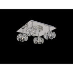 NLK05119 Paris 4 Light Flush Ceiling Light Polished Chrome Crystal