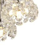 NLK05129 Paris 5 Light Flush Ceiling Light Polished Chrome Crystal