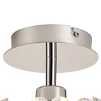 NLK05149 Paris 1 Light Flush Ceiling Light Polished Chrome Crystal