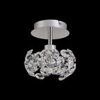 NLK05149 Paris 1 Light Flush Ceiling Light Polished Chrome Crystal