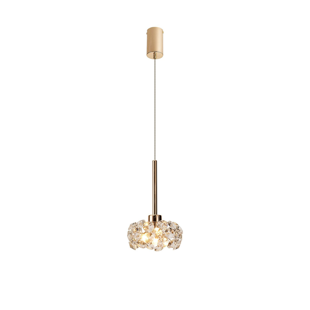 NLK08879 Paris 1 Light Pendant French Gold Crystal