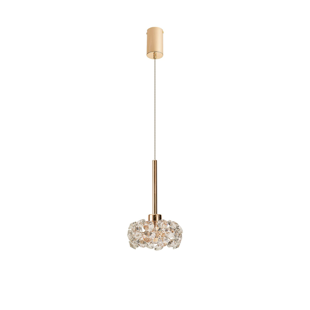 NLK08879 Paris 1 Light Pendant French Gold Crystal