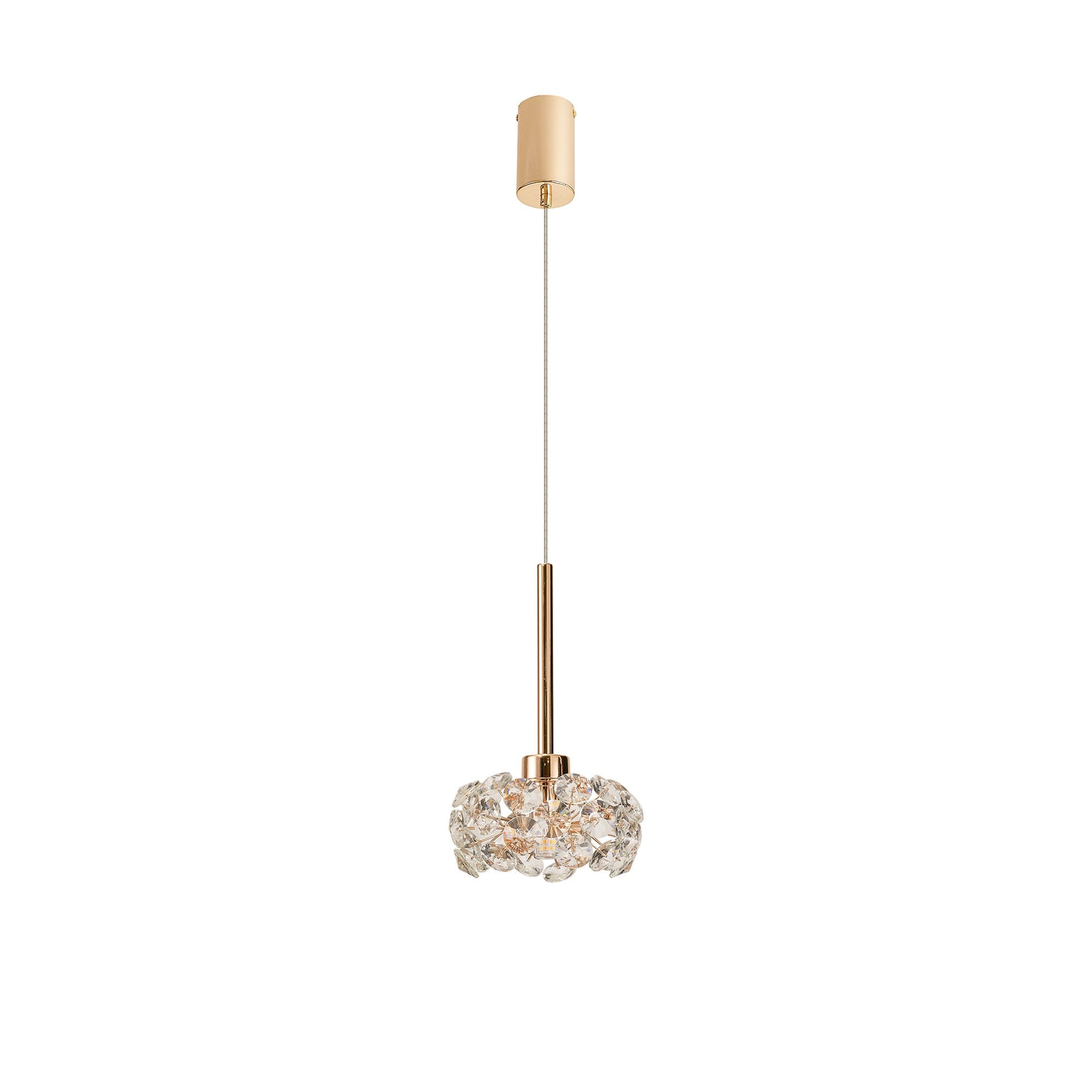 NLK08879 Paris 1 Light Pendant French Gold Crystal