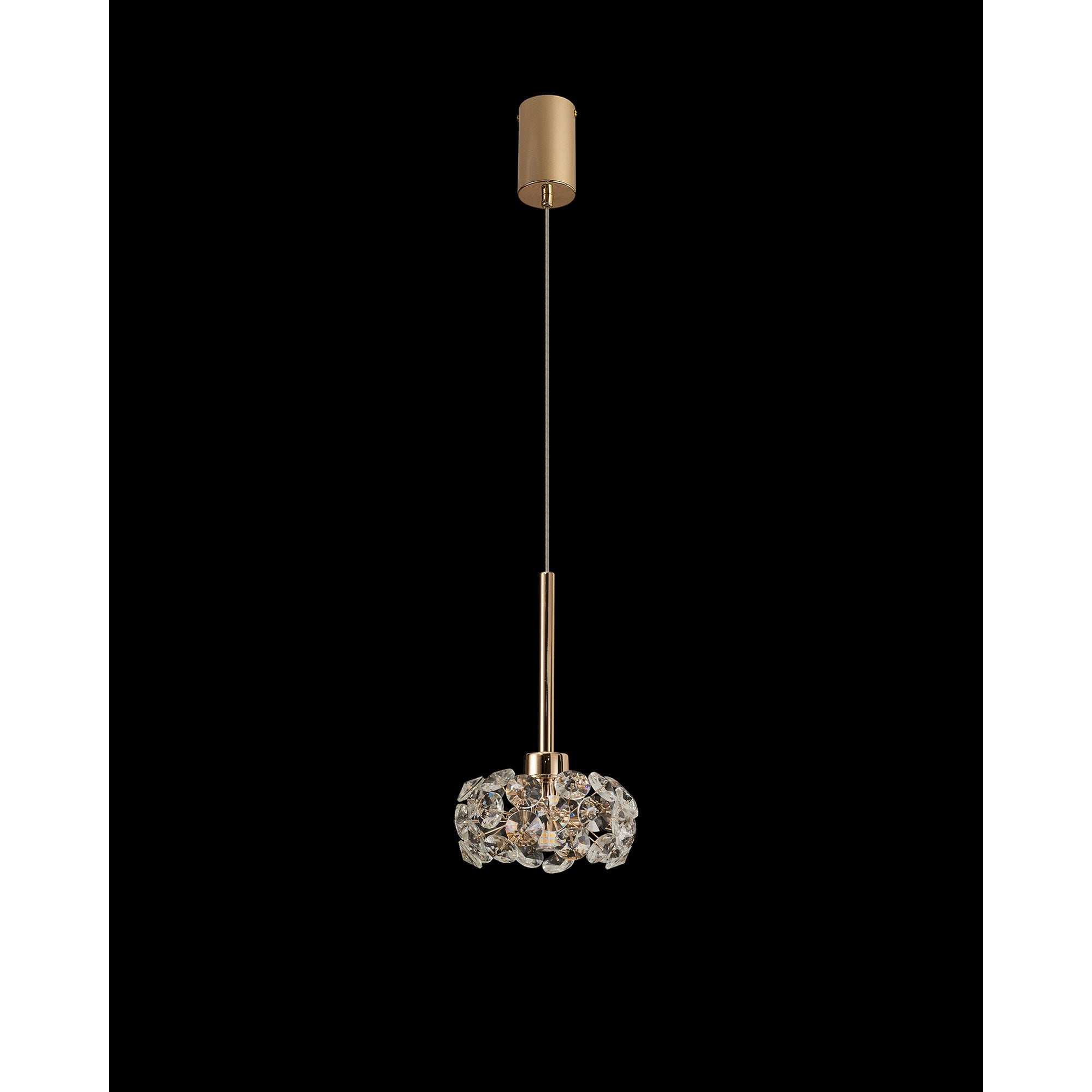 NLK08879 Paris 1 Light Pendant French Gold Crystal