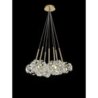 NLK08889 Paris  7 Light Cluster Pendant French Gold Crystal