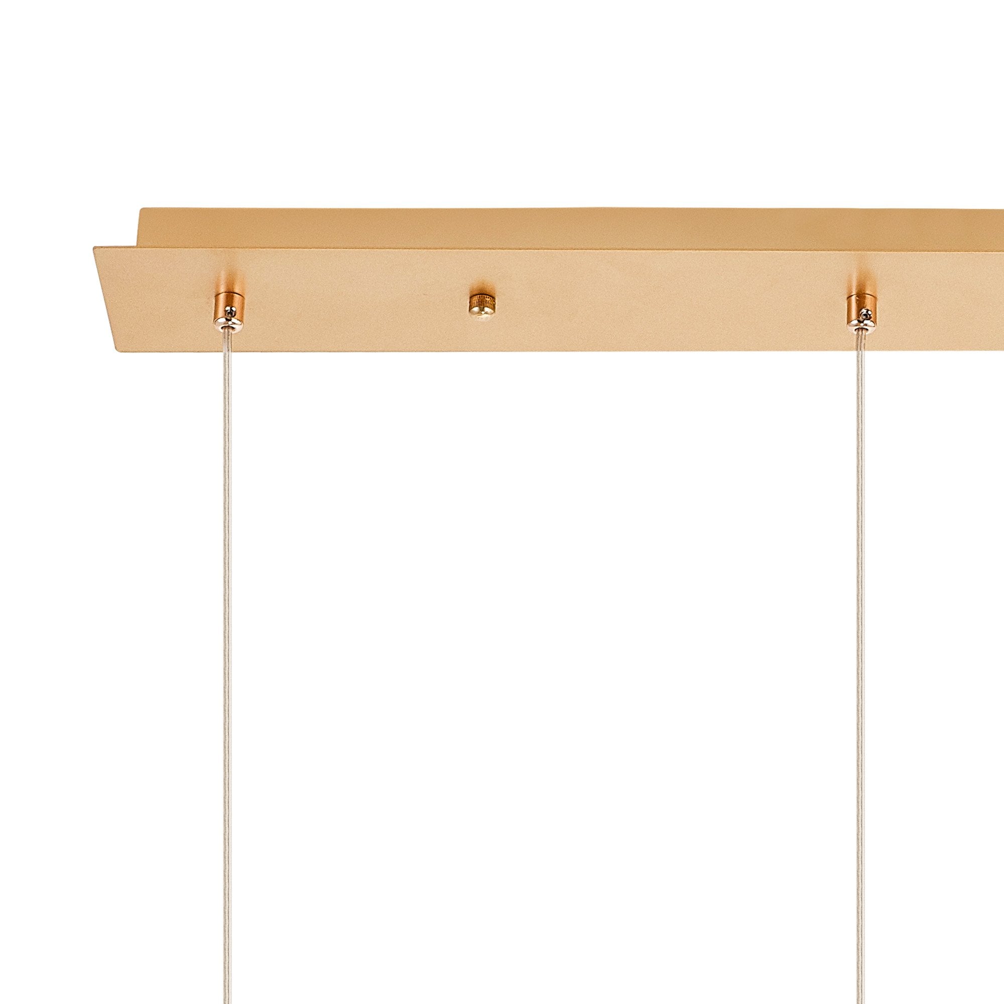 NLK08899 Paris 3 Light Linear Pendant French Gold Crystal