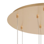 NLK08939 Paris 13 Light Round Pendant French Gold Crystal
