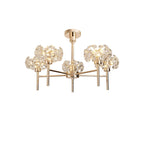 NLK08969 Paris 5 Light Pendant/Ceiling Light French Gold Crystal