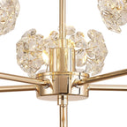 NLK08969 Paris 5 Light Pendant/Ceiling Light French Gold Crystal