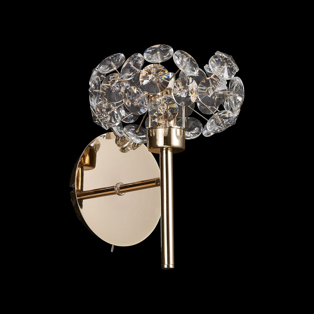 NLK08989 Paris 1 Light Wall Light French Gold Crystal