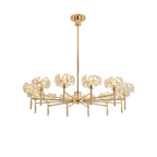 NLK09009 Paris 12 Light Pendant/Ceiling Light French Gold Crystal