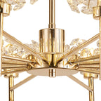 NLK09009 Paris 12 Light Pendant/Ceiling Light French Gold Crystal