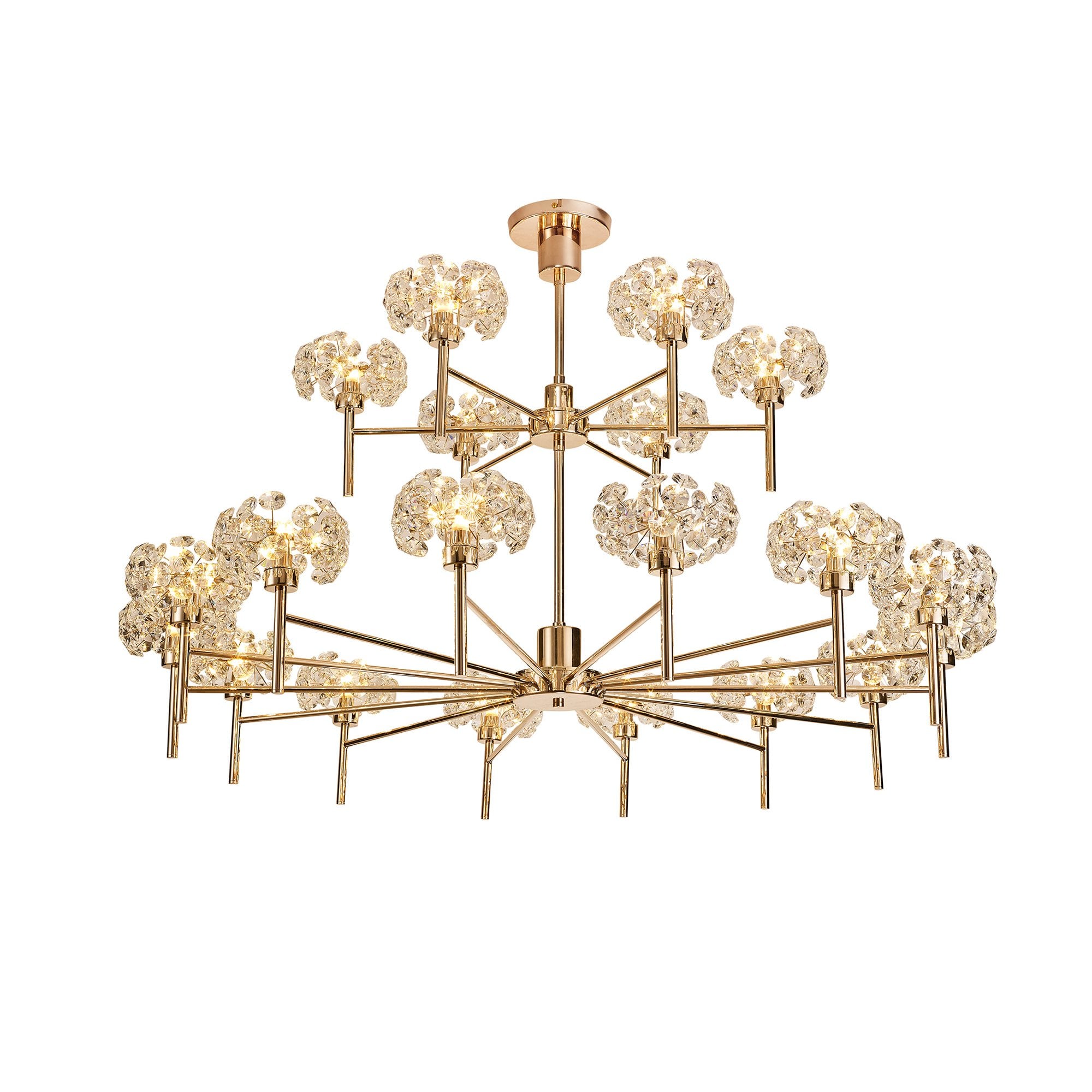 NLK09019 Paris 20 Light Chandelier French Gold Crystal