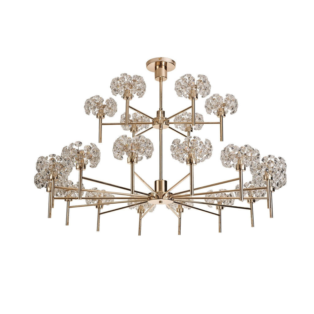 NLK09019 Paris 20 Light Chandelier French Gold Crystal