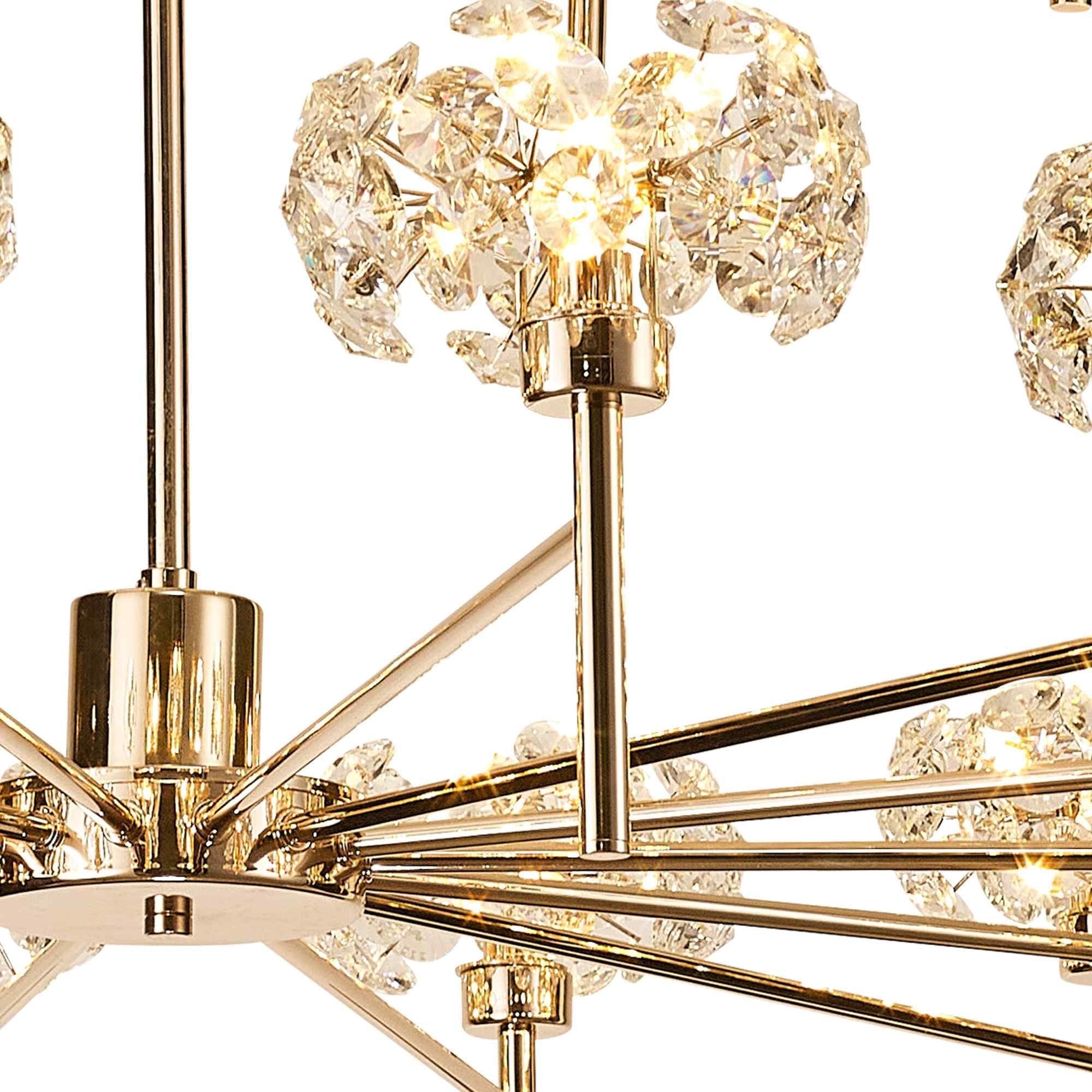 NLK09019 Paris 20 Light Chandelier French Gold Crystal