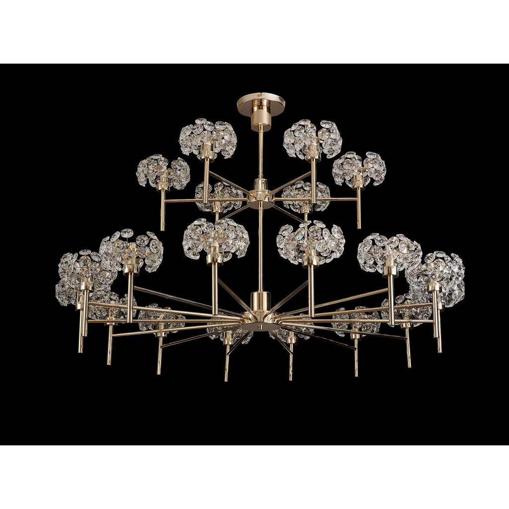 NLK09019 Paris 20 Light Chandelier French Gold Crystal