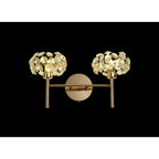 NLK09029 Paris 2 Light Wall Light French Gold Crystal