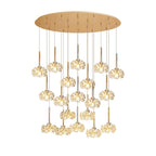 NLK09039 Paris19 Light Oval Pendant French Gold Crystal