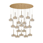 NLK09039 Paris19 Light Oval Pendant French Gold Crystal