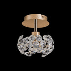 NLK13579 Paris  1 Light Flush Ceiling Light French Gold Crystal