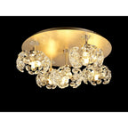 NLK15419 Paris 5 Light Flush Ceiling Light French Gold Crystal