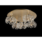 NLK15419 Paris 5 Light Flush Ceiling Light French Gold Crystal