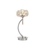 NLK15449 Paris 1 Light Table Lamp Polished Chrome Crystal