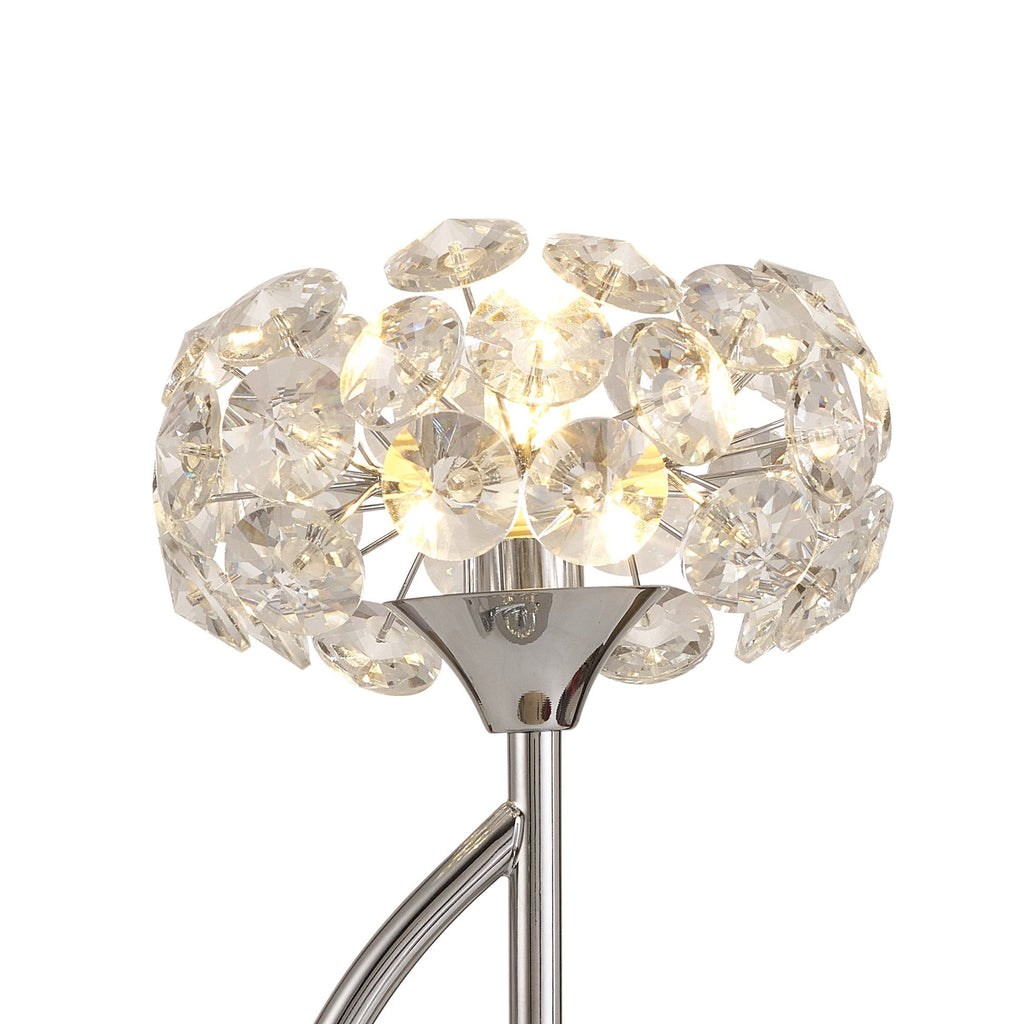 NLK15449 Paris 1 Light Table Lamp Polished Chrome Crystal