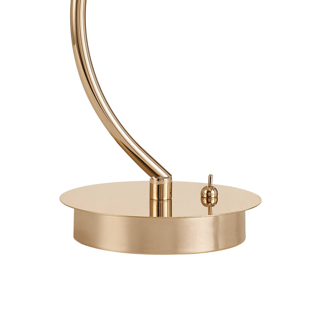 NLK15459 Paris 1 Light Table Lamp French Gold Crystal