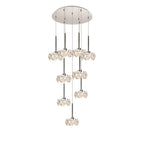NLK15469 Paris 9 Light Round Pendant Polished Chrome Crystal