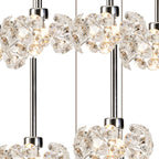 NLK15469 Paris 9 Light Round Pendant Polished Chrome Crystal