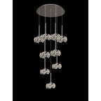 NLK15469 Paris 9 Light Round Pendant Polished Chrome Crystal