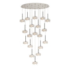 NLK15619 Paris 19 Light Oval Pendant Polished Chrome Crystal