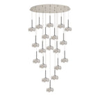 NLK15619 Paris 19 Light Oval Pendant Polished Chrome Crystal