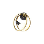 NL86669 Candio 1 Light Wall Light Matt Black Painted Gold