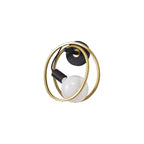 NL86669 Candio 1 Light Wall Light Matt Black Painted Gold