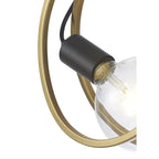 NL86669 Candio 1 Light Wall Light Matt Black Painted Gold
