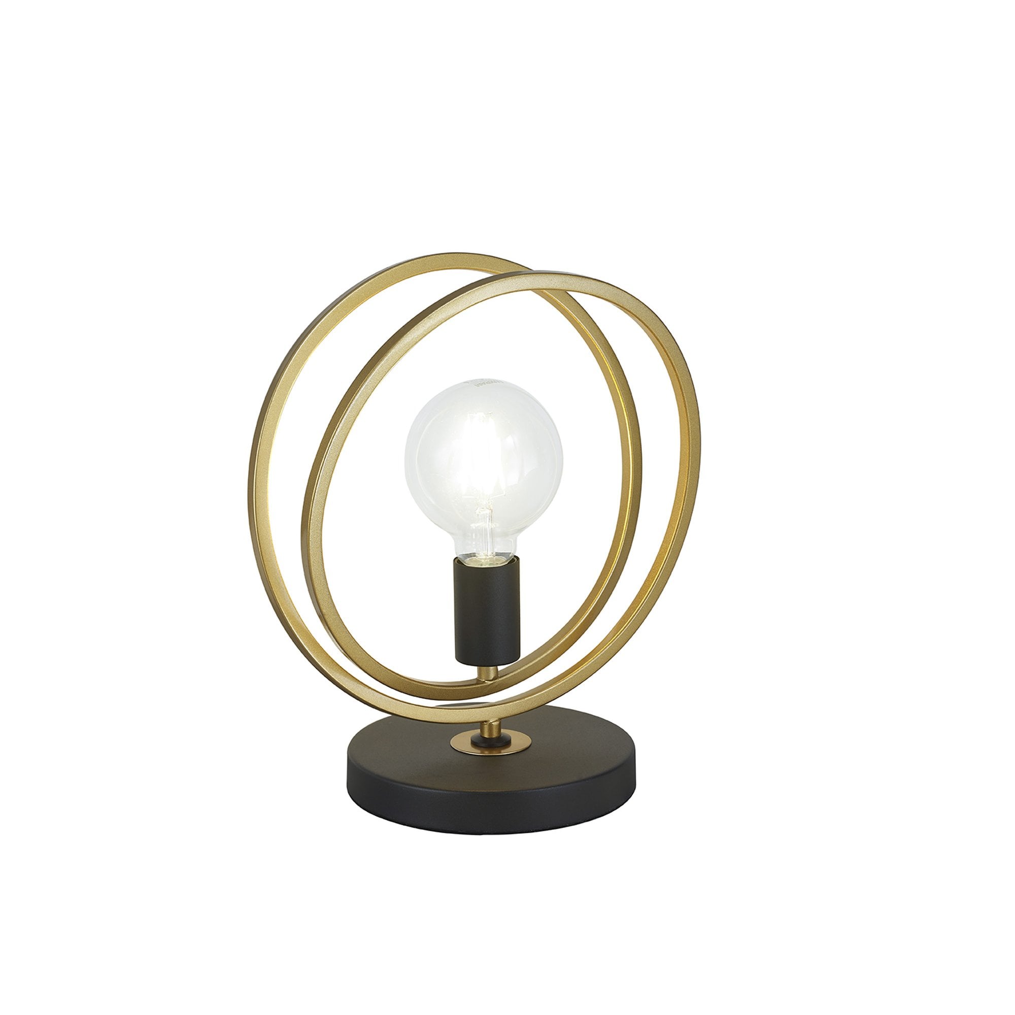 NL86759 Candio 1 Light Table Lamp Matt Black Painted Gold