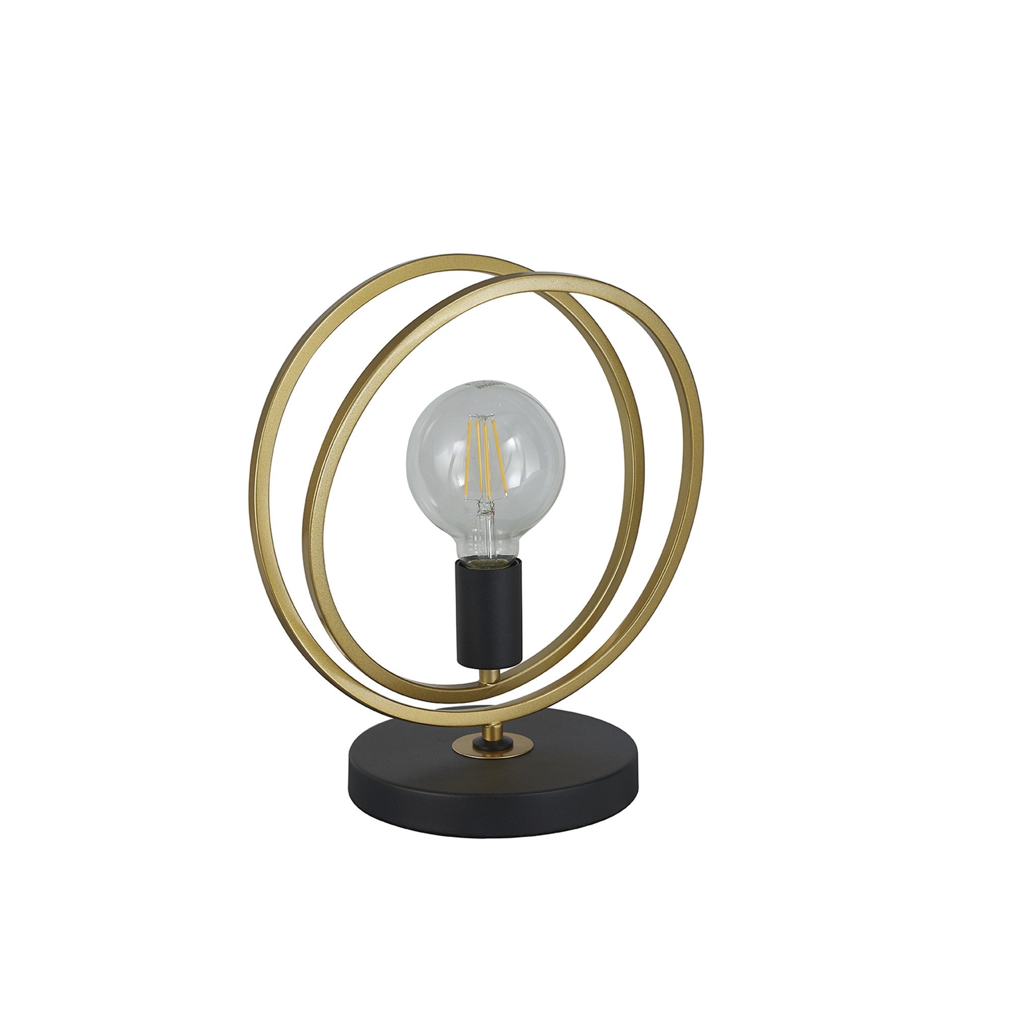 NL86759 Candio 1 Light Table Lamp Matt Black Painted Gold