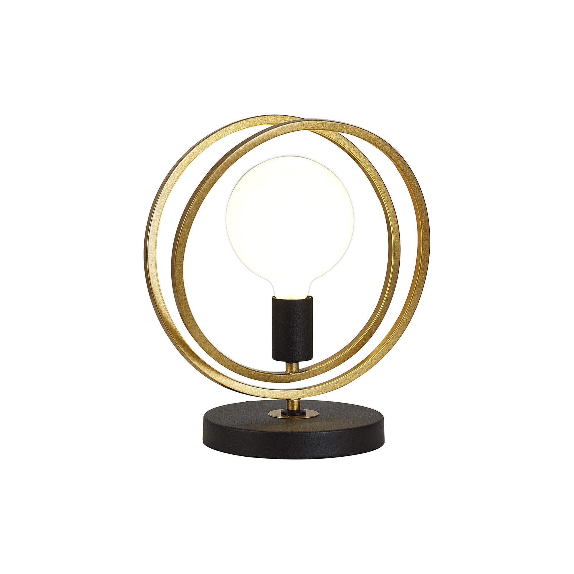 NL86759 Candio 1 Light Table Lamp Matt Black Painted Gold