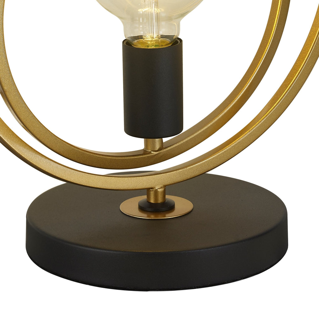 NL86759 Candio 1 Light Table Lamp Matt Black Painted Gold