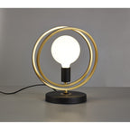 NL86759 Candio 1 Light Table Lamp Matt Black Painted Gold